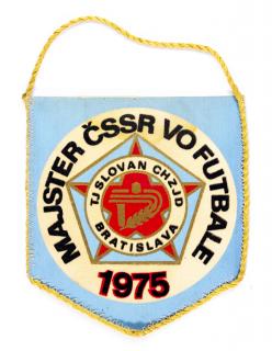 Klubová vlajka Majster ČSSR vo futbale, 1975 , Slovan Bratislava
