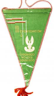 Klubová vlajka, Od sportowcow Ludoweho wojska Polskiego, malá