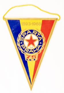Klubová vlajka SPARTA PRAHA , 75 let, 1968