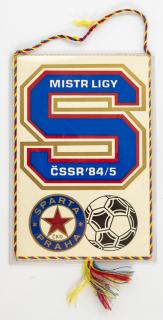 Klubová vlajka SPARTA PRAHA ČKD Mistr ligy 1984/85