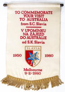 Klubová vlajka, V upomínku na zájezd do Austrálie od S.K. Slavia