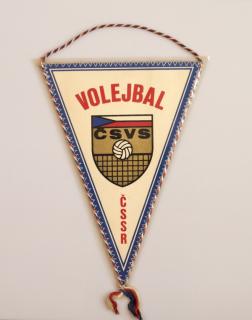 Klubová vlajka volejbal ČSSR 1986