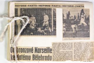 Konvolut výstřižku fotbalového týmu ČSSR , 1976