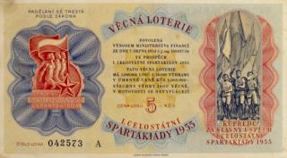 Los - Věcná loterie Československé spartakiády, A, 1955