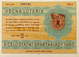 Los - Věcná loterie Československé spartakiády, A,1960