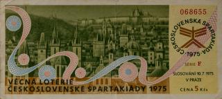 Los - Věcná loterie Československé spartakiády, F,1975