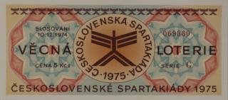 Los - Věcná loterie Československé spartakiády, G,1975 III