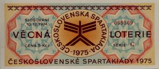Los - Věcná loterie Československé spartakiády, G,1975