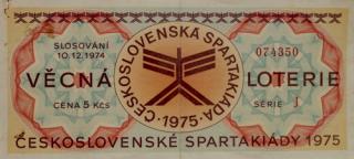 Los - Věcná loterie Československé spartakiády, J,1975