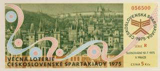 Los - Věcná loterie Československé spartakiády, R,1975