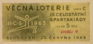Los - Věcná loterie III. Československé spartakiády, 1965 II
