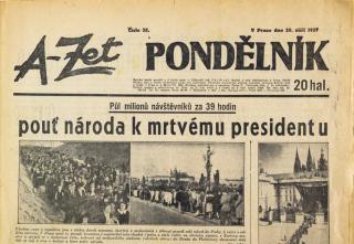 Noviny, A- Zet - Pondělník, č. 38, 1939 (I. vydání)