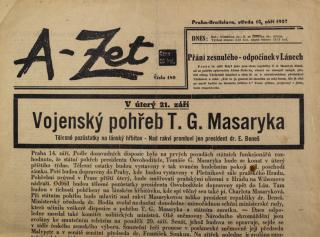 Noviny, A- Zet - Ranní, č. 150, 1937
