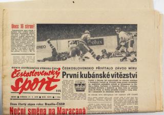 Noviny Československý sport, 114/1978