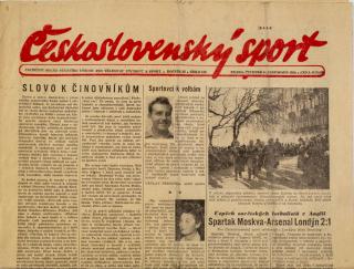 Noviny Československý sport, 135/1954
