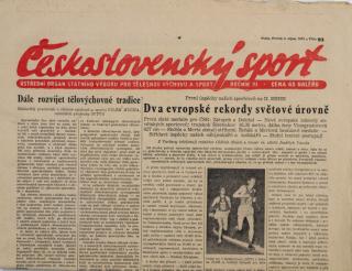 Noviny Československý sport, 93/1955