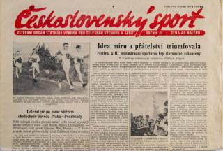 Noviny Československý sport, 98/1955