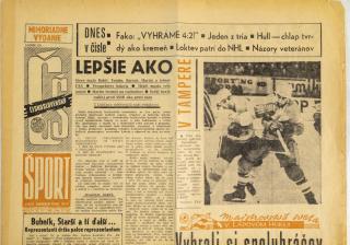 Noviny Československý sport, MS Lublan, 1966