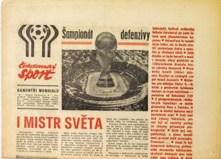 Noviny Československý sport, Šampionát defenzívy, Argentina, 1978