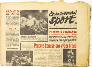 Noviny Československý sport, Speciál 16. stran MS 1972