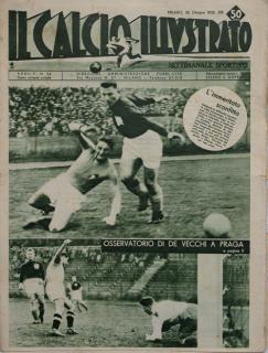 Noviny IL Calcio Illvstrato 1935, Cecoslovaccihia-Italia