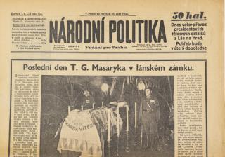Noviny - Národní politika, č. 254, 1937