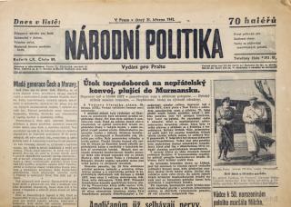 Noviny - Národní politika, č. 89, 1942