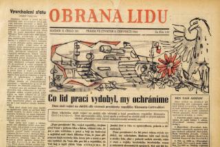 Noviny Obrana lidu, č. 157, 1948