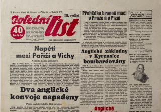 Noviny, Polední list, III. vydání, 69/1942