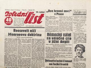 Noviny, Polední list, III. vydání, 7/1941