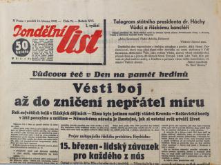 Noviny, Polední list, III. vydání, 74/1942