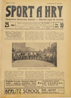 Noviny Sport a Hry, č. 25, Jubilejní pohár ČKS, 1906
