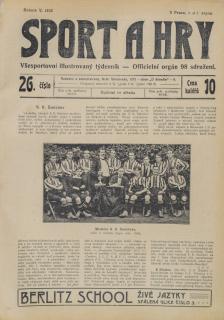 Noviny Sport a Hry, č. 26,  1906
