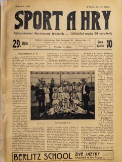 Noviny Sport a Hry, č. 29,  1906