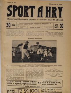 Noviny Sport a Hry, č. 30,  1906