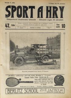 Noviny Sport a Hry, č. 47,  1906