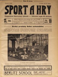 Noviny Sport a Hry, Hollandské representační mužstvo a S.K. Slavia, 1906