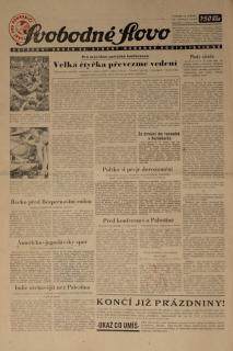 Noviny Svobodné Slovo, 1946, Sparta v Liberci