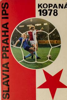 Obal na sběratelské pohlednice Slavia Praha, 1978