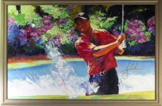 Obraz, Malcom Farley, Victory at the Masters, 2006 Autogram Tiger Woods