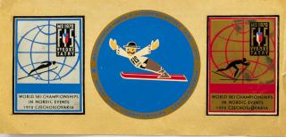 Obtisky dobové, World Ski Championships, Slovakia, 1970