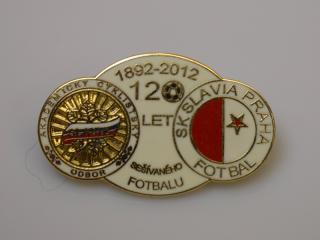 Odznak 120 let 2012 , smalt, S.K.SLAVIA