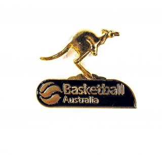 Odznak - Basketball Australia, black