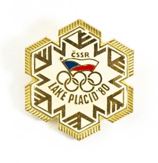 Odznak - ČSSR, OH Lake Placid, 1988