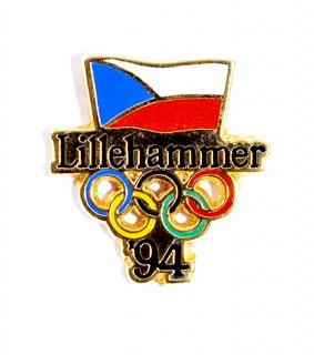 Odznak - Czech Olympic team, Lillehammer, 1994