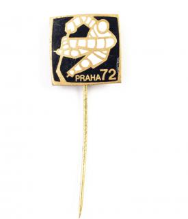Odznak hokej, MS Praha, 1972, Black