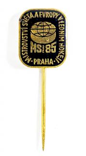 Odznak hokej, MS Praha, 1985, Blk