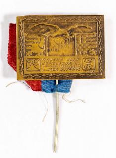Odznak, krajský  slet  sokolstva v Mor. Ostravě 1913
