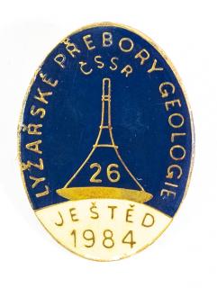 Odznak - Lyžařské přebory geologie, Ještěd, 1984