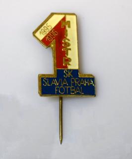 Odznak  MISTR LIGY 1995 1996 , smalt, S.K.SLAVIA
